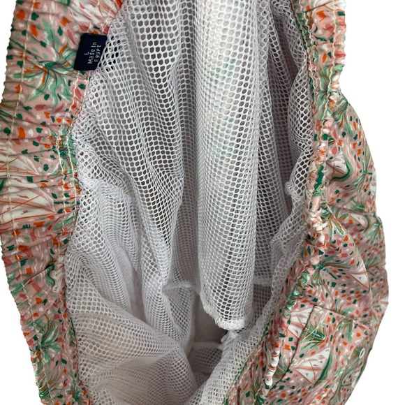 TailorByrd Tropical Print Swim Shorts Trunks Pink Size L New - Picture 6 of 6